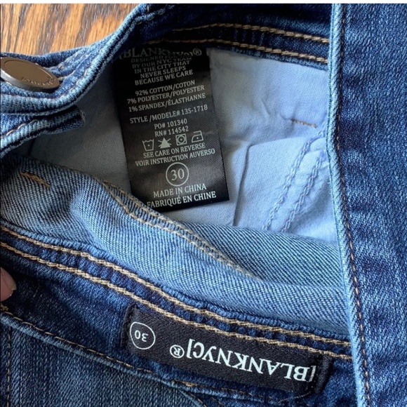 Blank NYC Overalls Blue Denim Size 30 - Picture 2 of 8